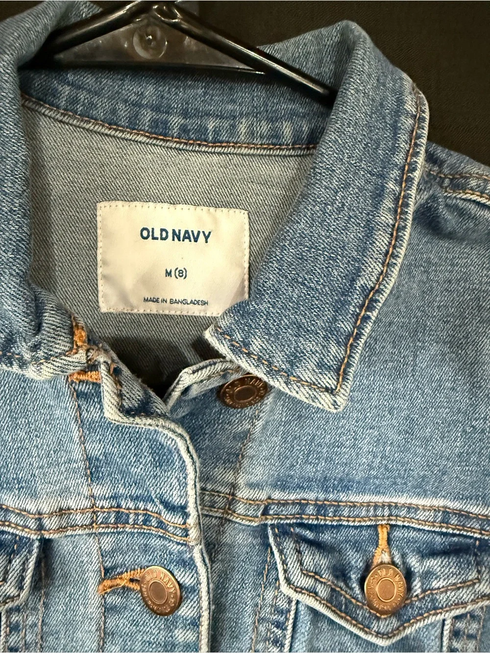 Old Navy Light Wash Blue Denim Jacket for Kids